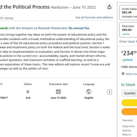 Educational Change and the Political Process by Dana L. Mitra Hardcover Book - Picture 2 of 2